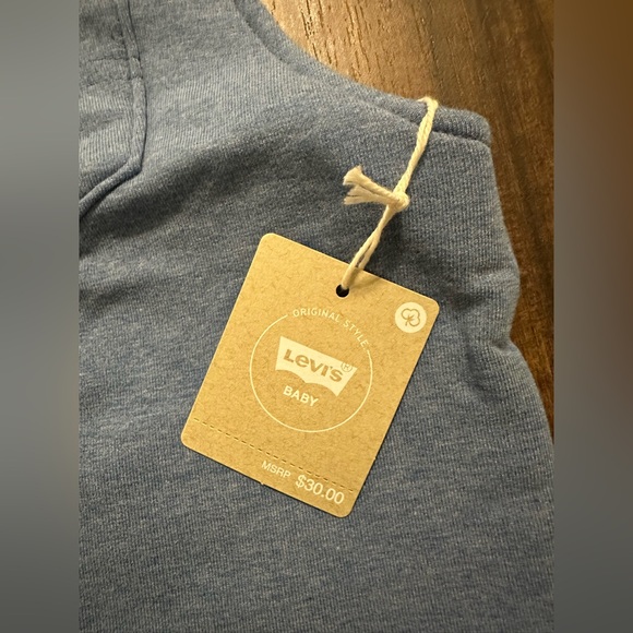 Baby Levi's Soft Blue Overalls - Picture 3 of 3